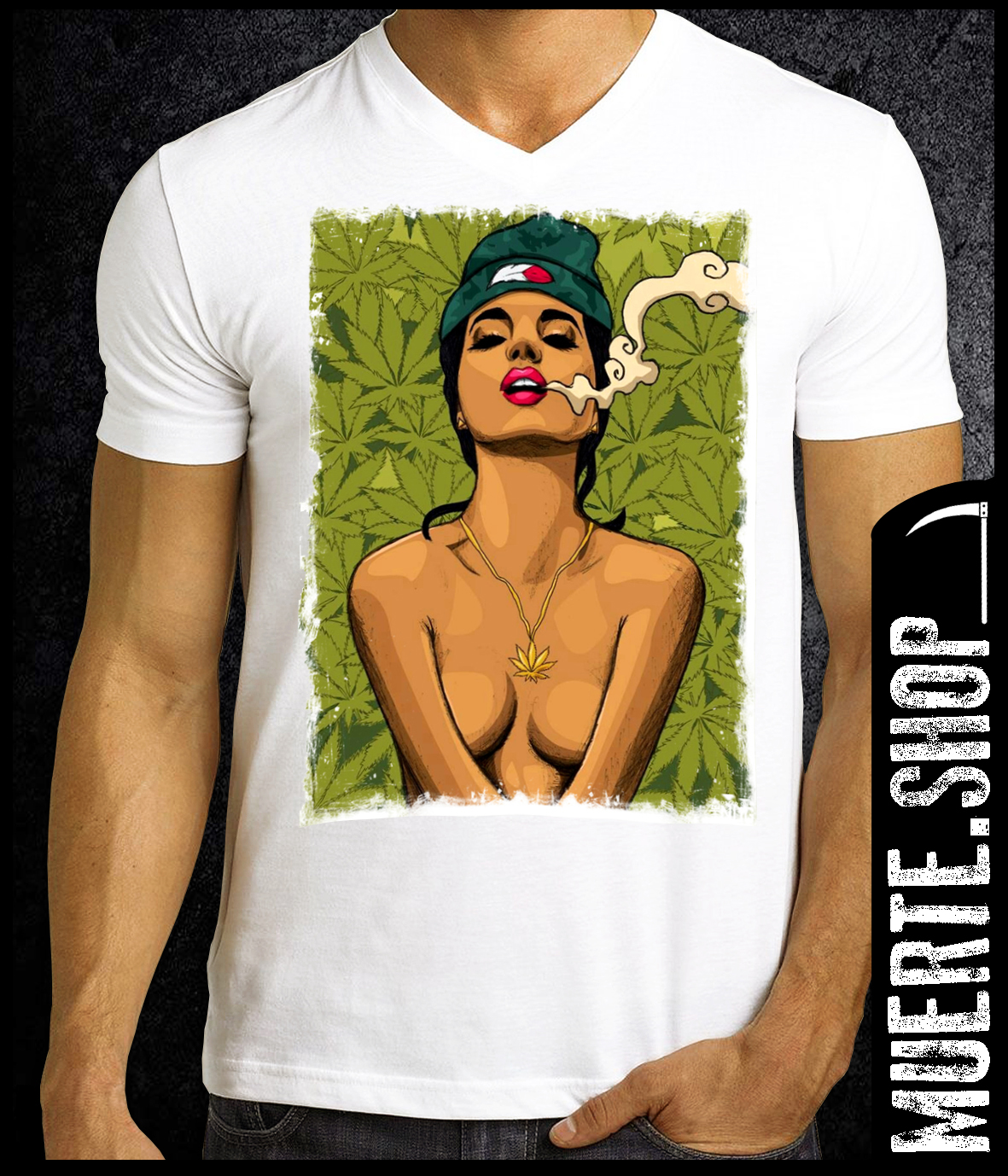 Тениска GANJA CHICK Тениска GANJA CHICK